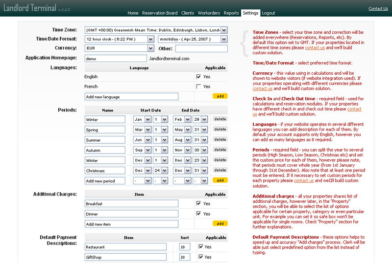 Landlord Terminal Landlord Terminal